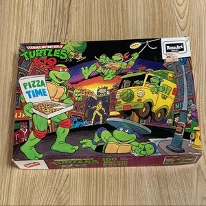 Retro Ninja Turtles Pizza Time Jigsaw Puzzle - Teenage Mutant Ninja Turtles